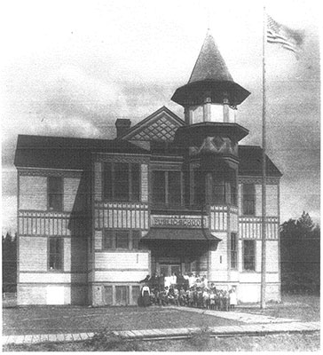 Butteville School 1908 front photo