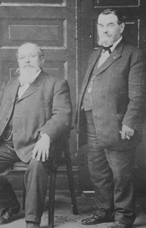 Portrait of Francis X. Matthieu (left) and Joseph J. Ryan (right) taken about 1900